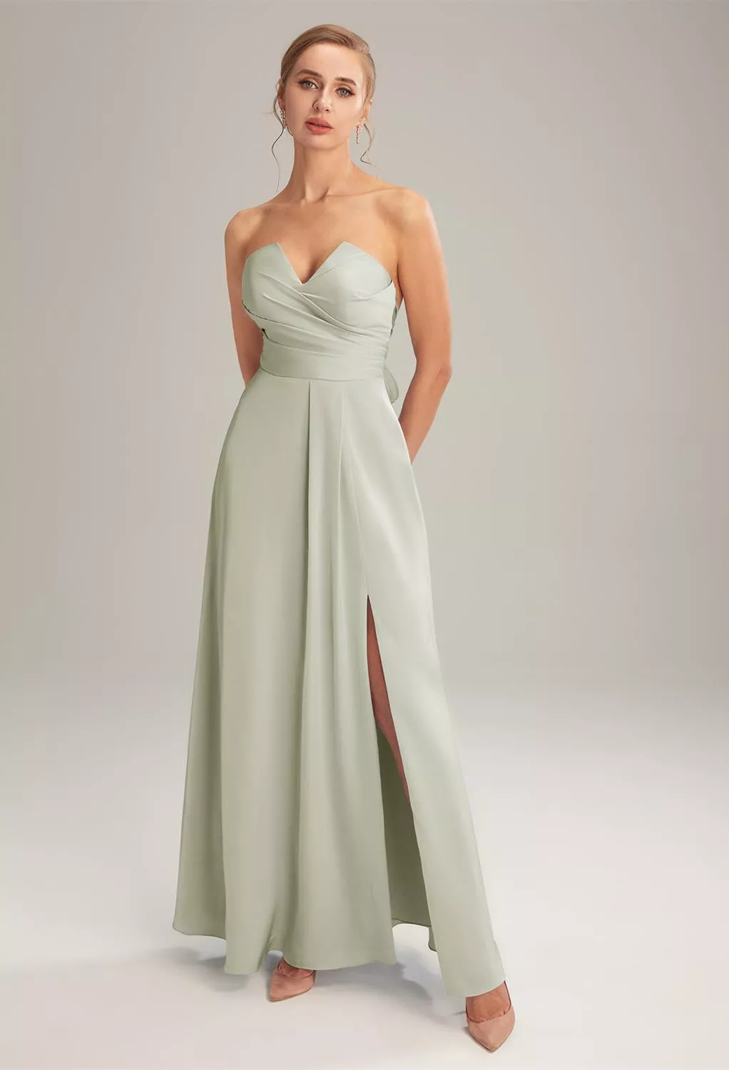 AW Pasque Sage Green  Bridesmaid Dresses